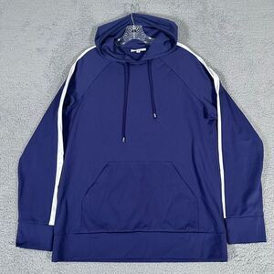 Redvanly Hoodie Mens Size Medium Purple Blue Sweatshirt Performance Stretch Golf